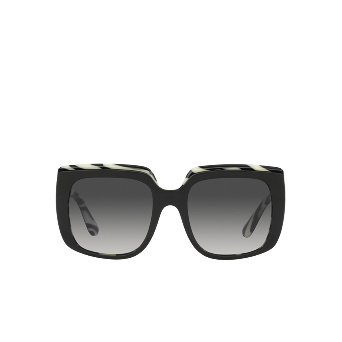 Dolce & Gabbana DG4414 Sunglasses 33728G Top Black On Zebra - front view