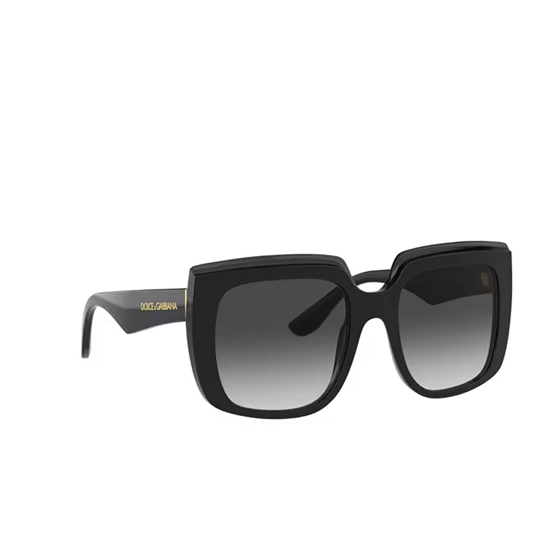 Occhiali da sole Dolce & Gabbana DG4414 501/8G black on transparent black - 2/4