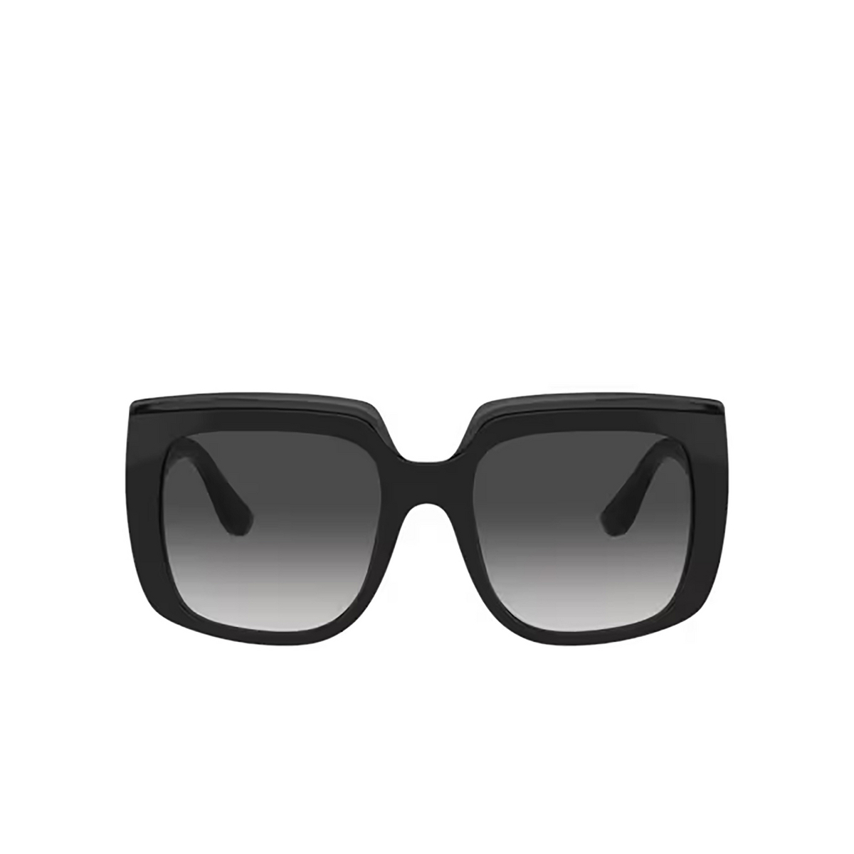 Dolce & Gabbana DG4414 Sunglasses 501/8G Black on transparent black - front view