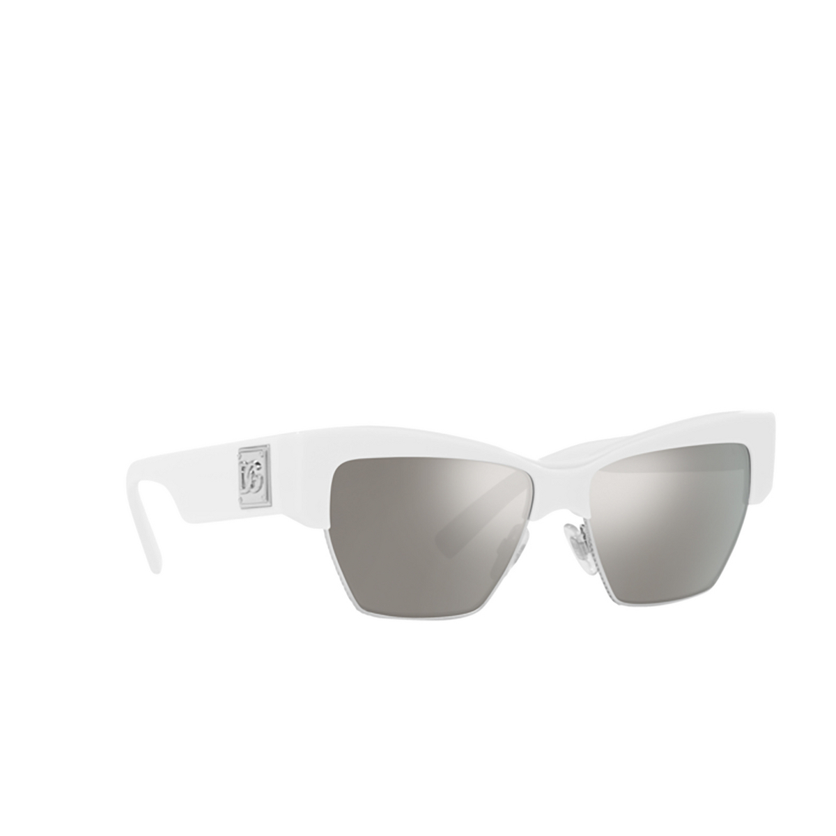Dolce & Gabbana DG4415 Sunglasses 33126G White - three-quarters view