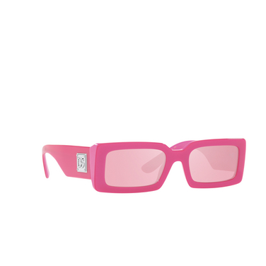 Gafas de sol Dolce & Gabbana DG4416 33794Z metallic pink - Vista tres cuartos