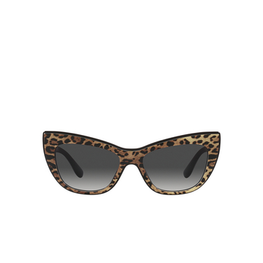 Dolce & Gabbana DG4417 Sonnenbrillen 31638G leo brown / black - Vorderansicht