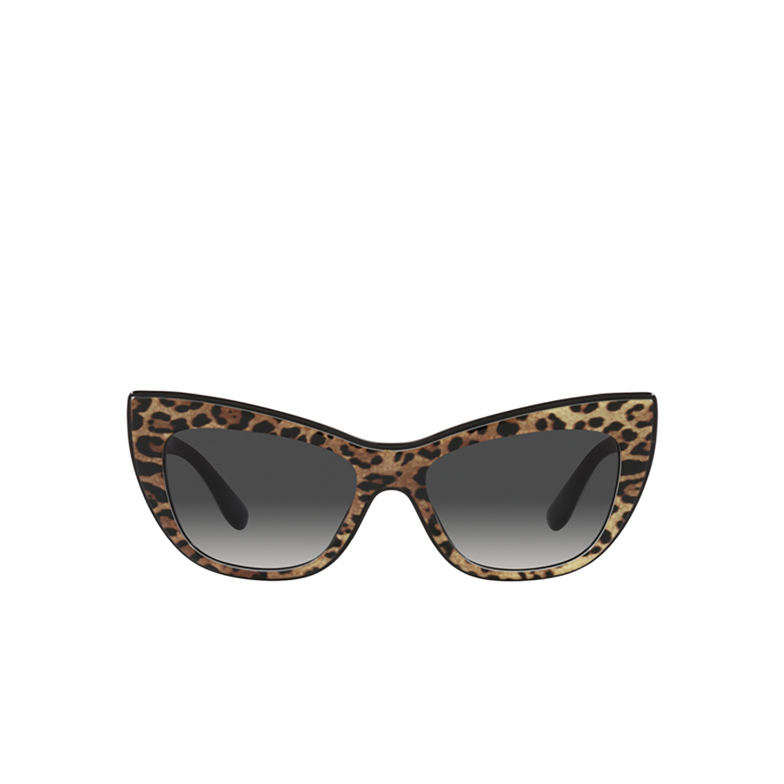 Lunettes de soleil Dolce & Gabbana DG4417 31638G leo brown / black - 1/4