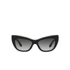Dolce & Gabbana DG4417 Sunglasses 32468G black / transparent grey - product thumbnail 1/4