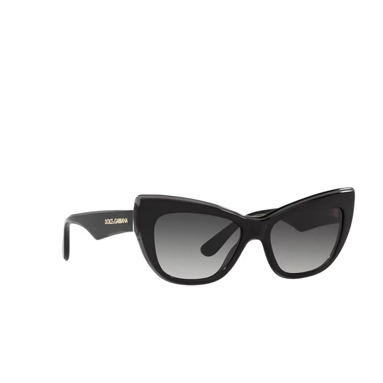 Lunettes de soleil Dolce & Gabbana DG4417 32468G black / transparent grey - 2/4