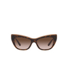Lunettes de soleil Dolce & Gabbana DG4417 325613 havana / transparent brown - Vignette du produit 1/4