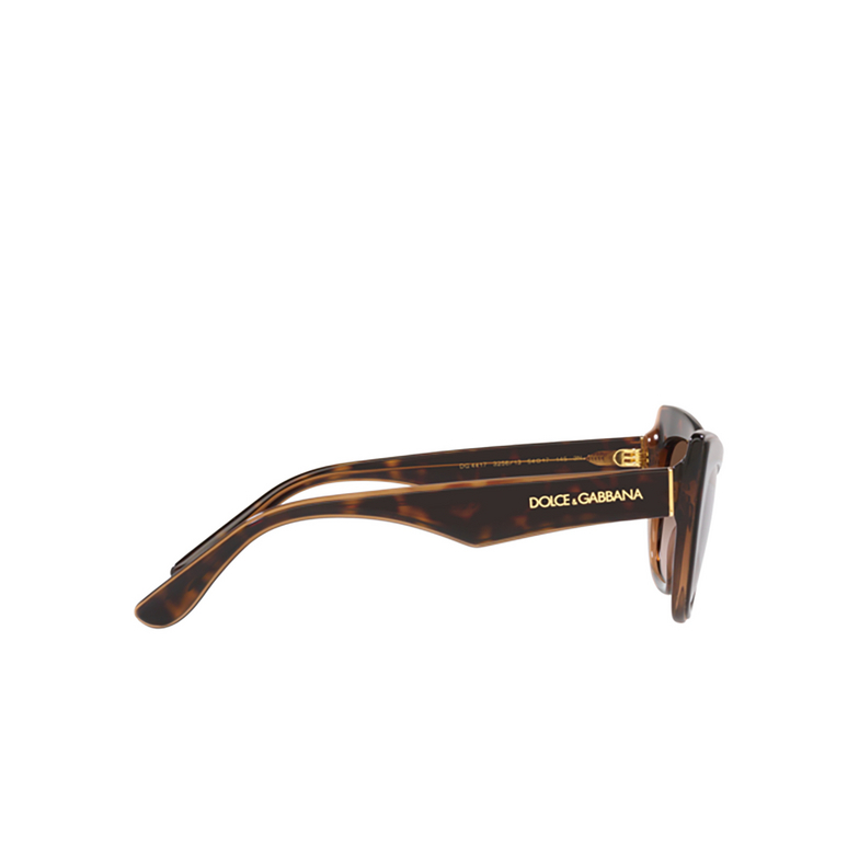 Dolce & Gabbana DG4417 Sunglasses 325613 havana / transparent brown - 3/4