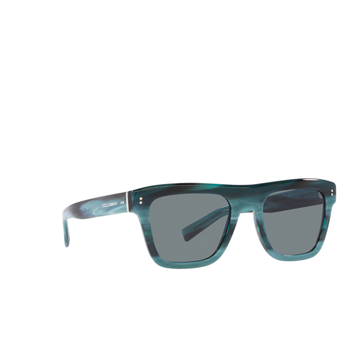Dolce & Gabbana DG4420 Sunglasses 339180 Blue Horn - three-quarters view