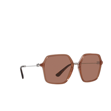 Dolce & Gabbana DG4422 Sunglasses 3411/3 fleur caramel - three-quarters view
