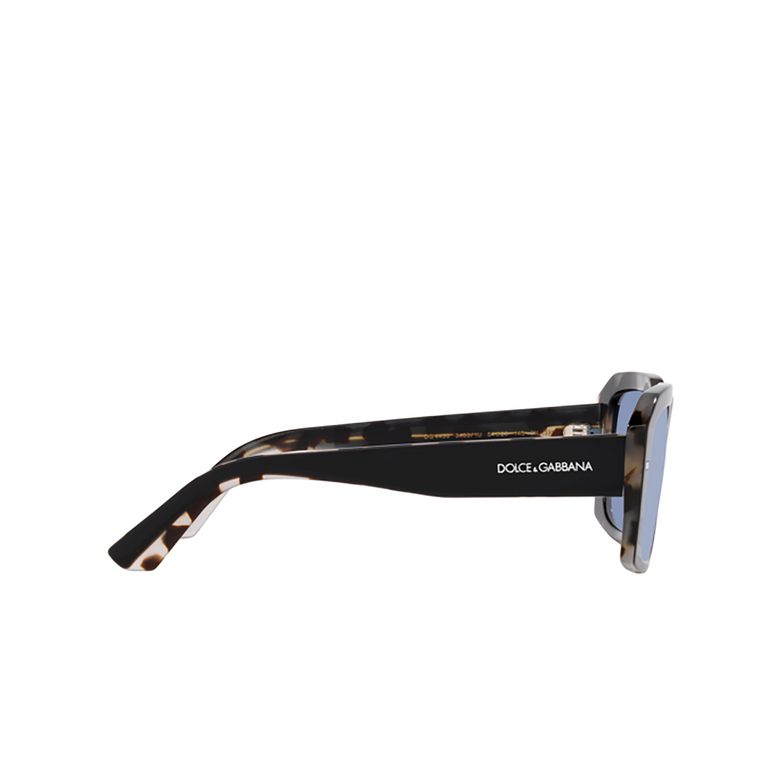 Dolce & Gabbana DG4430 Sunglasses 34031U black on grey havana - 3/4
