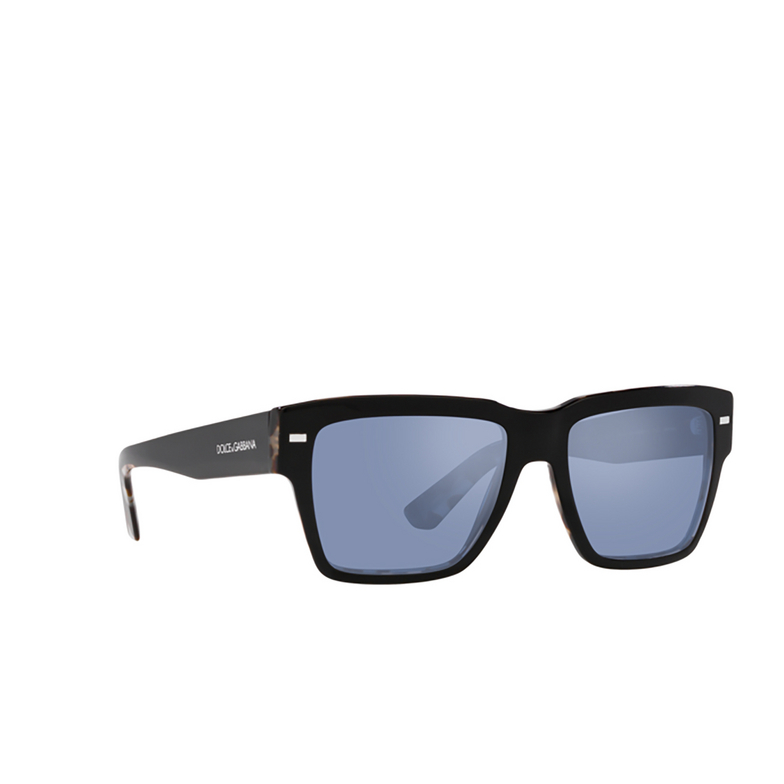 Dolce & Gabbana DG4431 Sunglasses 34031U black on grey havana - 2/4