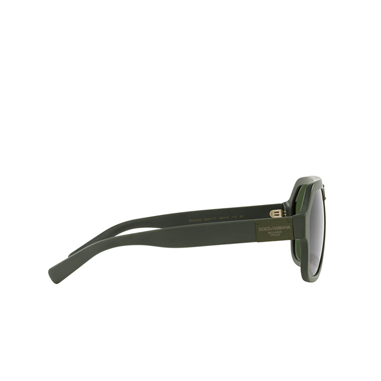 Dolce & Gabbana DG4433 Sunglasses 329771 matte dark green - 3/4