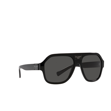 Gafas de sol Dolce & Gabbana DG4433 501/87 black - Vista tres cuartos