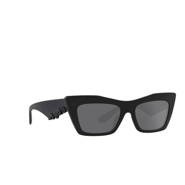 Dolce & Gabbana DG4435 Sunglasses 25256G matte black - three-quarters view