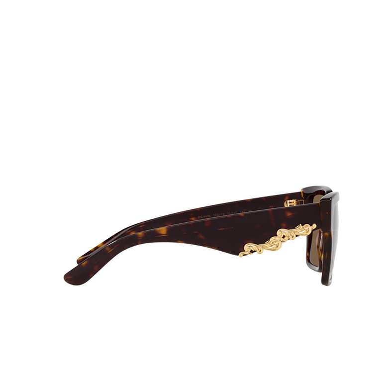 Occhiali da sole Dolce & Gabbana DG4436 502/73 havana - 3/4