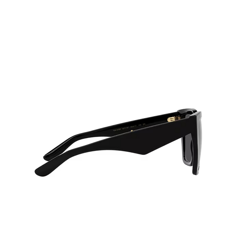 Dolce & Gabbana DG4438 Sunglasses 501/87 black - 3/4