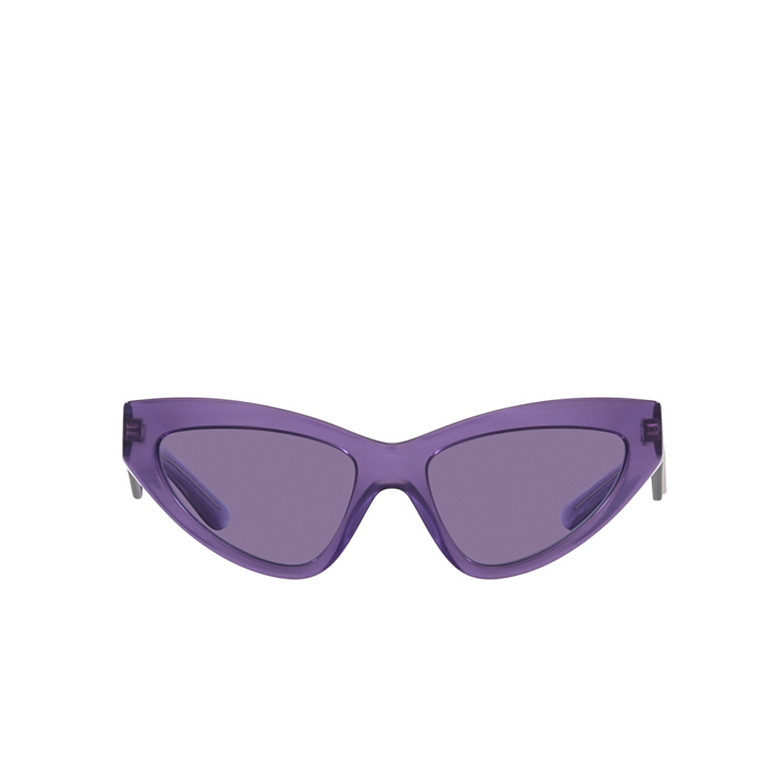 Occhiali da sole Dolce & Gabbana DG4439 34071A fleur purple - 1/4