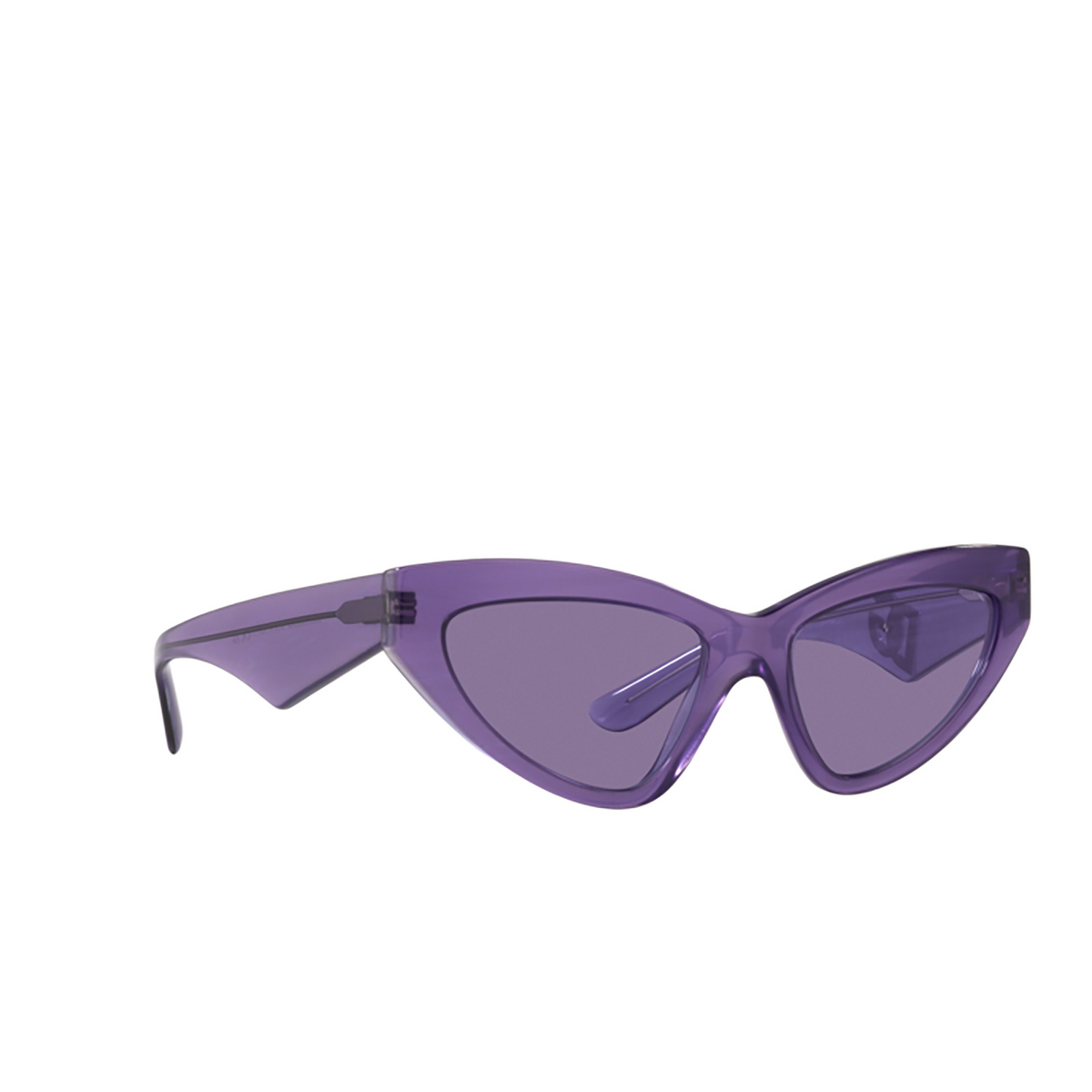 Dolce & Gabbana DG4439 Sunglasses 34071A Fleur Purple - three-quarters view