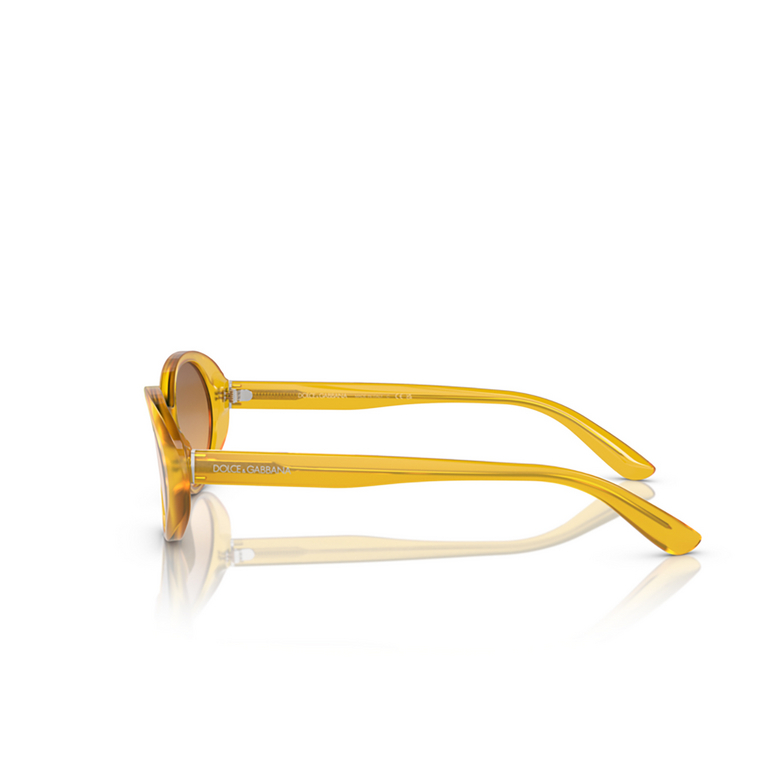 Lunettes de soleil Dolce & Gabbana DG4443 32837H milky yellow - 3/4
