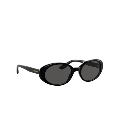 Gafas de sol Dolce & Gabbana DG4443 501/87 black - Vista tres cuartos
