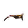 Dolce & Gabbana DG4448 Sunglasses 321773 havana on white barrow - product thumbnail 3/4