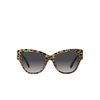 Occhiali da sole Dolce & Gabbana DG4449 31638G leo brown on black - anteprima prodotto 1/4