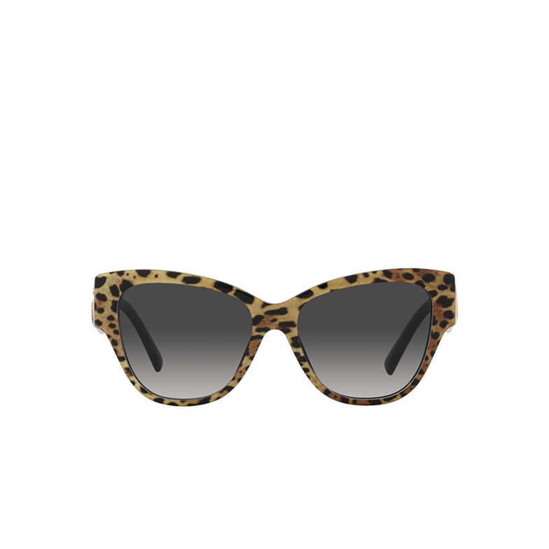 Dolce & Gabbana DG4449 Sunglasses 31638G leo brown on black - 1/4