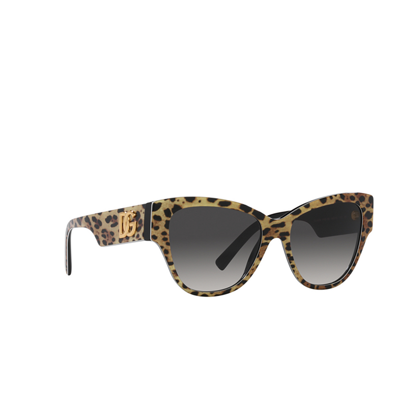 Dolce & Gabbana DG4449 Sunglasses 31638G leo brown on black - 2/4
