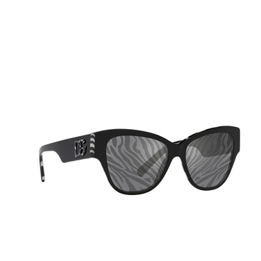 Dolce & Gabbana DG4449 Sunglasses 3372/P black on zebra - three-quarters view