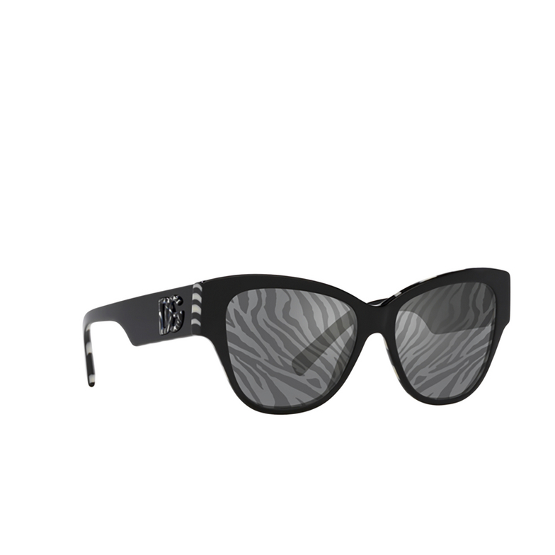 Lunettes de soleil Dolce & Gabbana DG4449 3372/P black on zebra - 2/4