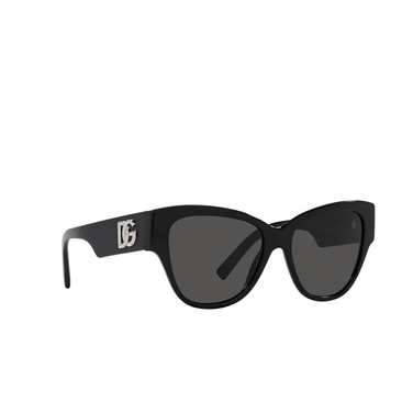 Gafas de sol Dolce & Gabbana DG4449 501/87 black - Vista tres cuartos