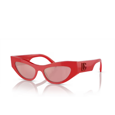 Gafas de sol Dolce & Gabbana DG4450 3088E4 red - Vista tres cuartos