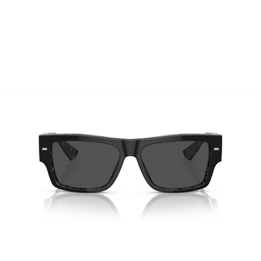 Gafas de sol Dolce & Gabbana DG4451 340387 black on grey havana - Vista delantera