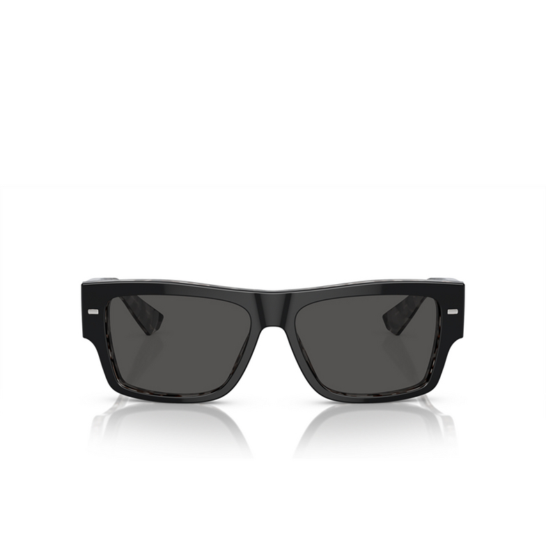 Dolce & Gabbana DG4451 Sunglasses 340387 black on grey havana - 1/4