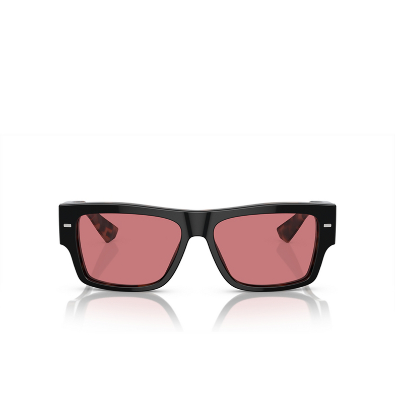 Dolce & Gabbana DG4451 Sunglasses 34177N black on red havana - 1/4