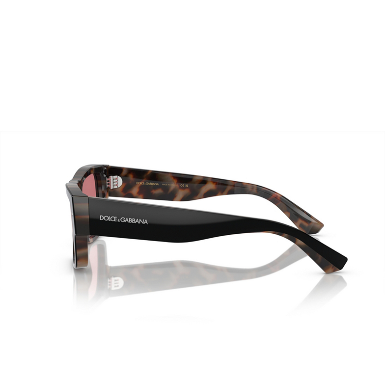Dolce & Gabbana DG4451 Sunglasses 34177N black on red havana - 3/4