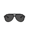 Dolce & Gabbana DG4452 Sunglasses 340387 black on grey havana - product thumbnail 1/4