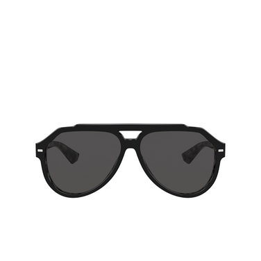 Gafas de sol Dolce & Gabbana DG4452 340387 black on grey havana - Vista delantera