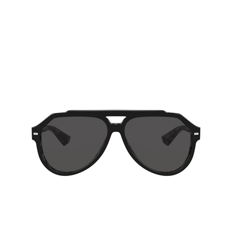 Dolce & Gabbana DG4452 Sunglasses 340387 black on grey havana - 1/4