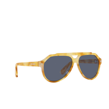 Dolce & Gabbana DG4452 Sunglasses 34222V yellow tortoise - three-quarters view