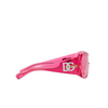 Occhiali da sole Dolce & Gabbana DG4454 314884 pink transparent - anteprima prodotto 3/4