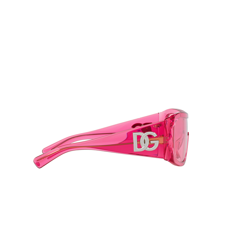 Lunettes de soleil Dolce & Gabbana DG4454 314884 pink transparent - 3/4