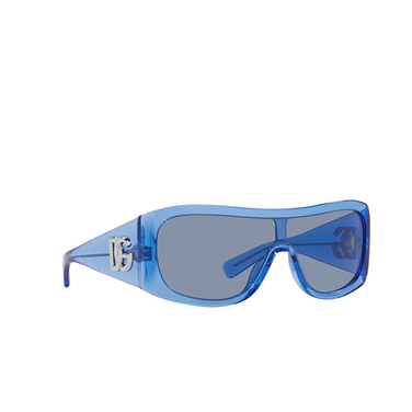 Dolce & Gabbana DG4454 Sunglasses 332280 azure transparent - three-quarters view