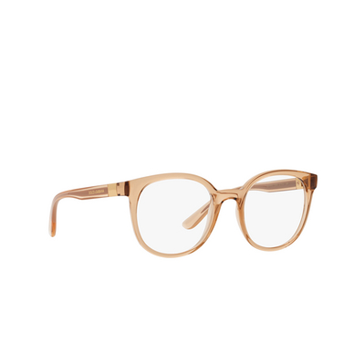 Dolce & Gabbana DG5083 Eyeglasses 3399 transparent beige - three-quarters view