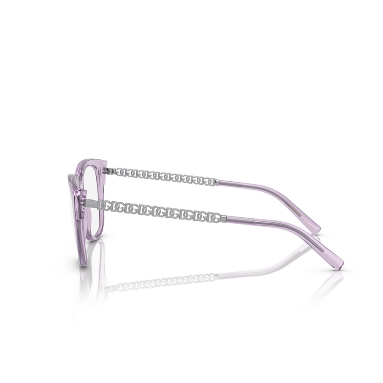 Dolce & Gabbana DG5087 Eyeglasses 3382 lillac transparent - 3/4