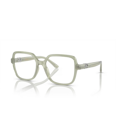 Dolce & Gabbana DG5105U Eyeglasses 3345 milky green - three-quarters view