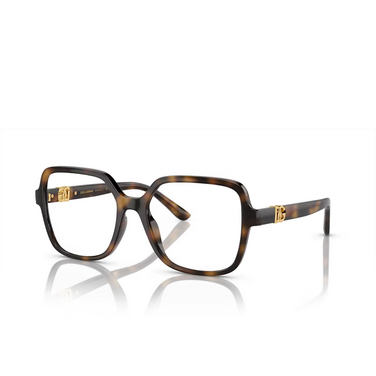 Dolce & Gabbana DG5105U Eyeglasses 502 havana - three-quarters view