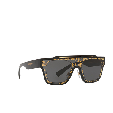 Gafas de sol Dolce & Gabbana DG6125 327787 black - Vista tres cuartos
