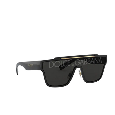 Gafas de sol Dolce & Gabbana DG6125 501/M black - Vista tres cuartos