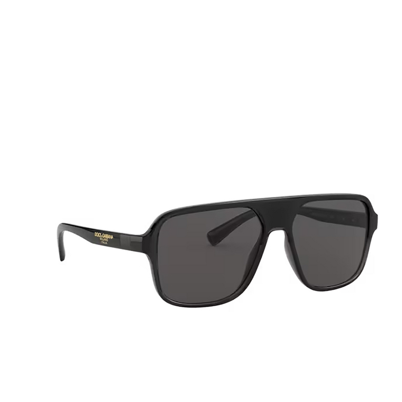 Gafas de sol Dolce & Gabbana DG6134 325787 transparent grey / black - 2/4